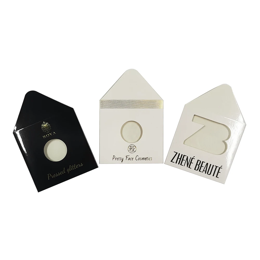 2022 Custom Mini Single Eyeshadow Paper Envelope 26mm Pan Packaging Envelope details