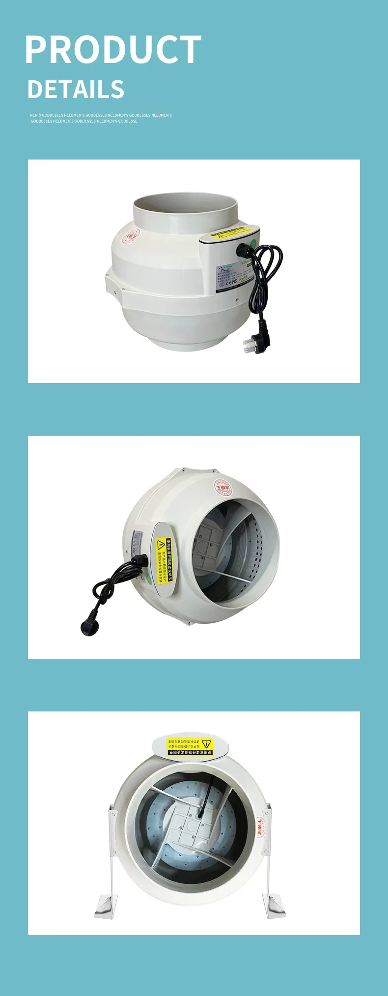 Flow Ventilation Air Extractor, 220 V, Plastic - detail 12