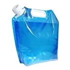 Pouch With Cap Spout BPA Free High Barrier Plastic 5L 10L Emergency Pouch With Big Cap Handle Spout Drinking Water Bags