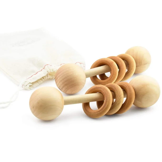 Rattle for baby, Wooden Rattle,Rattle for newborn Organic Wood Montessori Styled Baby Rattle Wooden Bear rattle Wooden teether Teething toy 