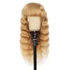 Indian DEEP Full Machine Indian Hair Lady Head Cover Human Hair Wigs