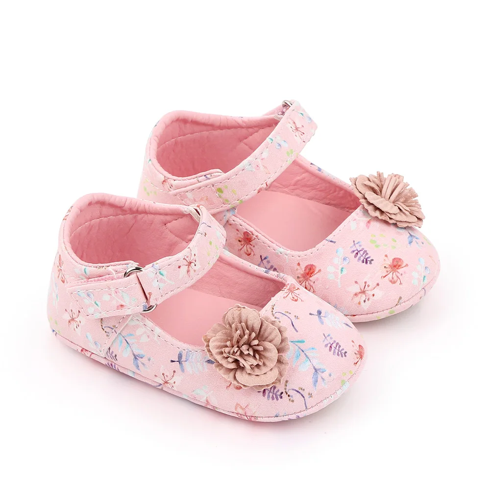 Beautiful Floral Princess Shoes for Newborn Baby 2025 Infant Toddler Breathable Shoes supplier