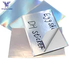 Holographic Factory Price Die Cut Hologram A4 Size Custom Printing Holographic Hello Eggshell Sticker