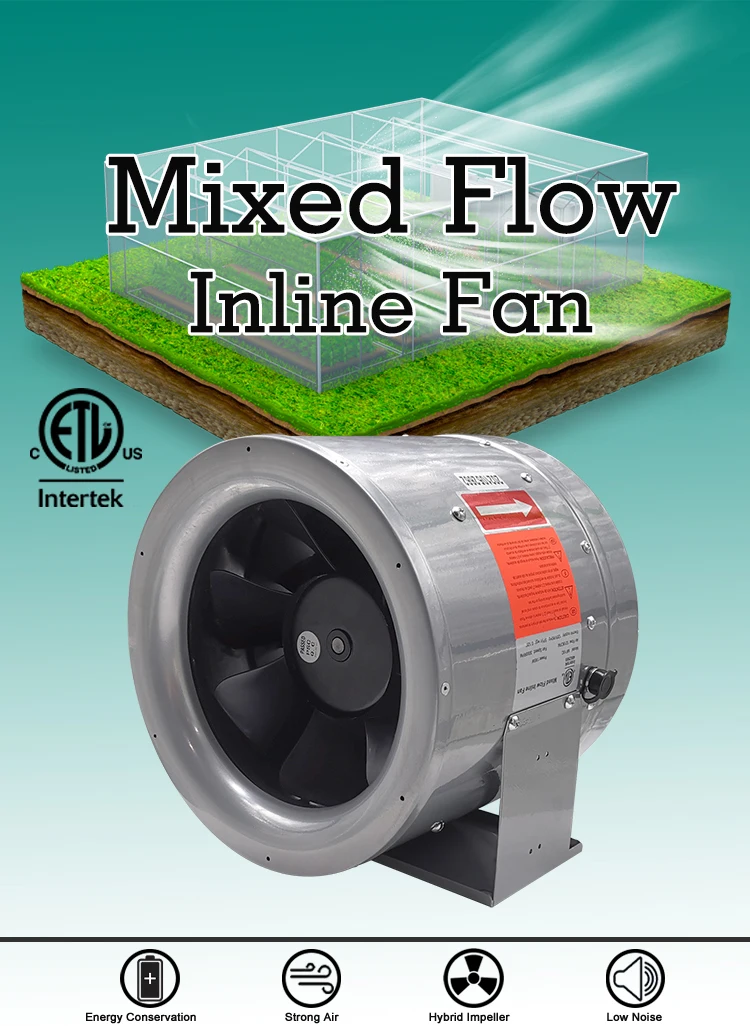 Mixed Flow Inline Fan, 10Inch, 12Inch - detail 2