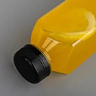 Bottle Customized Juicy 250/350/450Ml Transparent Food-Grade Flat Square Plastic Empty Beverage Water Bottle