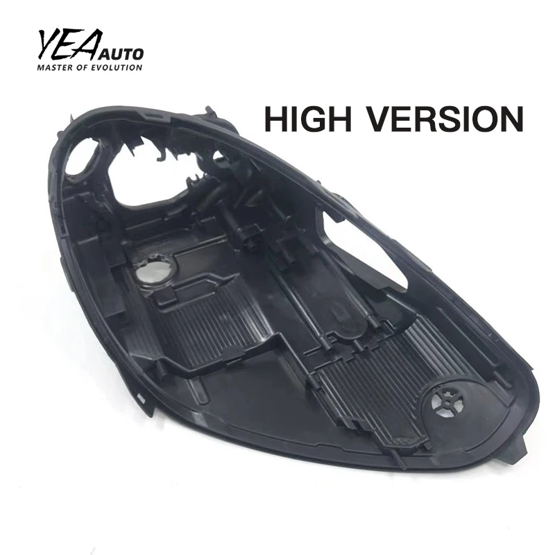 product replacement car xenon led headlight black housing back base for porsche cayenne headlamp back base 2015 2017-5
