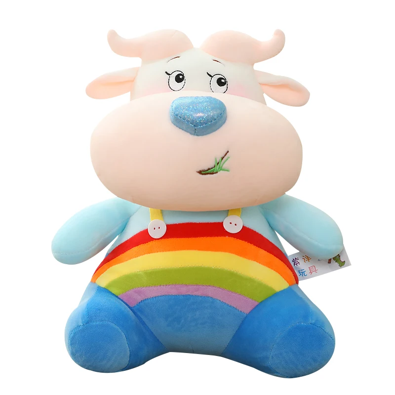 rainbow cow plush