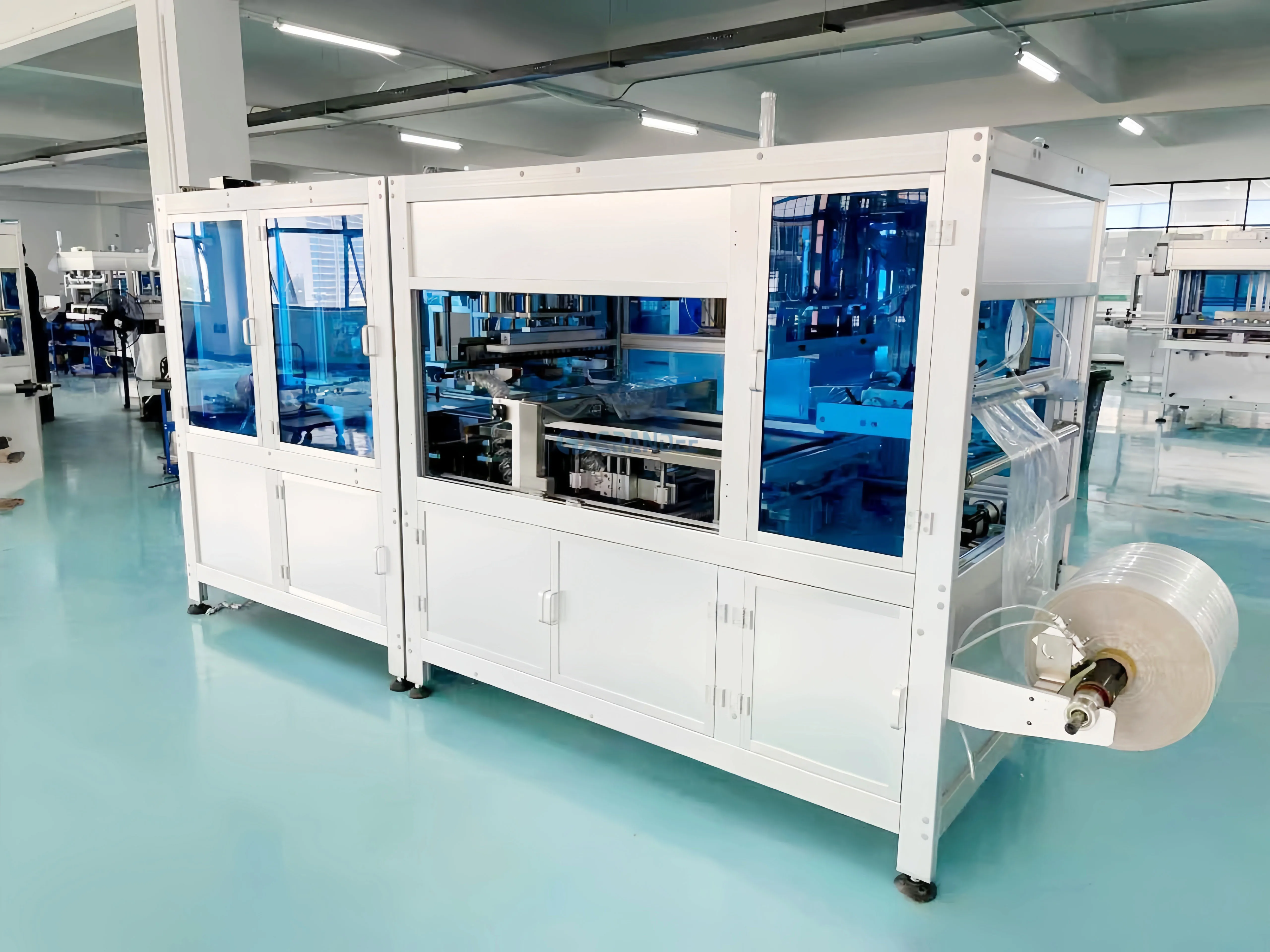 product high accuracy automatic bottle empty hdpe pet bottle bag packing machine for connect blow molding machine-4