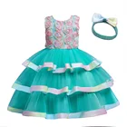 Dress Girls New Design Piano Playing Dress Baby Princess Dress Girls Catwalk Evening Dress