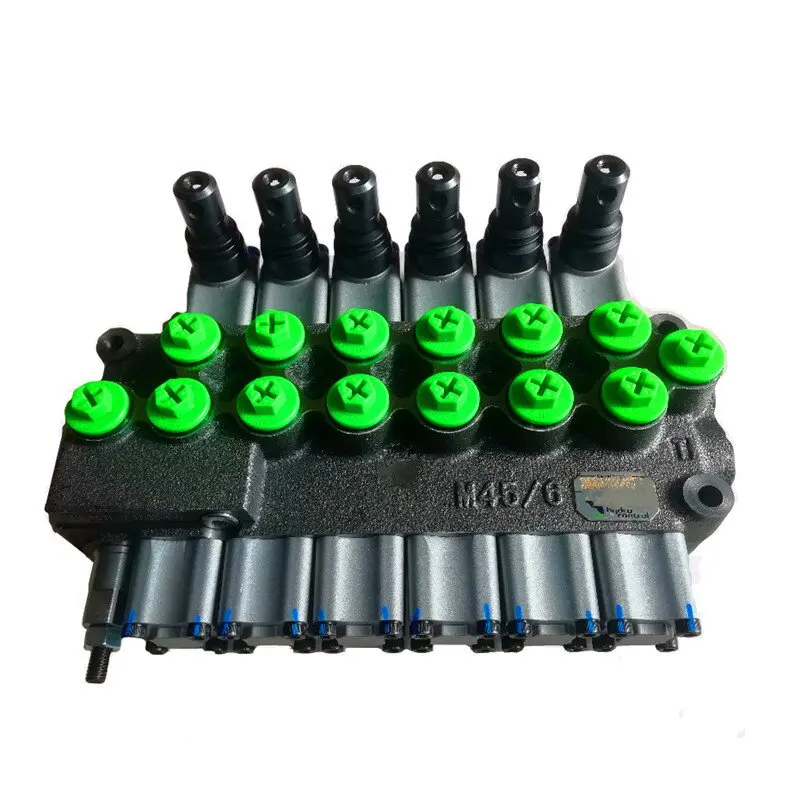 Monoblock  hydraulic control valve   M45/6   6 spools directional valve  for Mobile hydraulics
