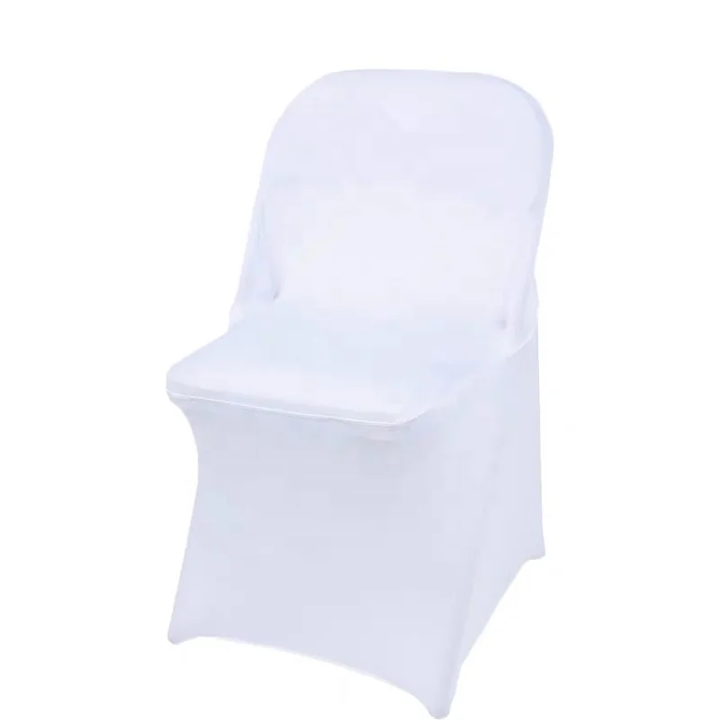 300pcs White Chair Covers Spandex Folding For Wedding Party Decoration Banquet 