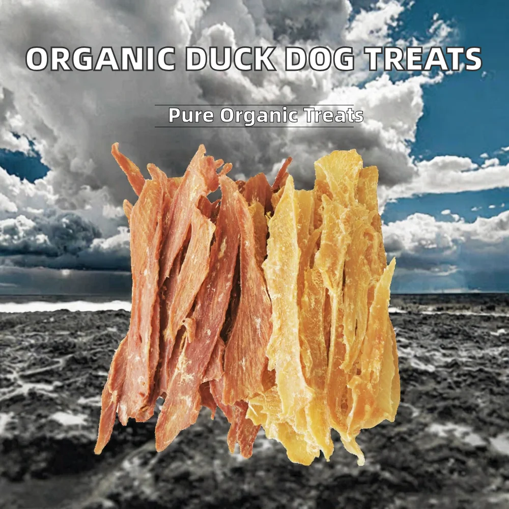 Organic Duck & Chicken Jerky Premium Natural Food-Safe Dog Treats High-Protein Sensitive Digestion Private Label supplier