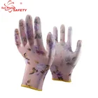 Colored Glove Kids Gloves SRsafety Custom Colored Yard Glove 13 Gauge Pu Coated Garden Kids Gloves