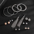 Earring Crystal Earrings Hoop Earrings Shiny Rhinestone Circle Earring Crystal Drop Earrings Hoop Earring For Girls