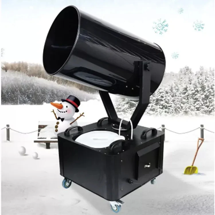 Stage Effect Equipment Snow Cannon Machine Dmx Remote Control 3000W Moving Head Snow Machine