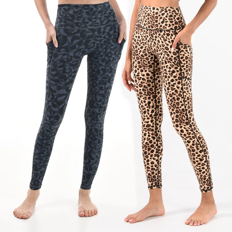 leopard workout pants