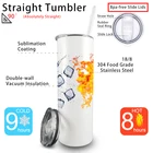 USA Warehouse Stocked 20oz Stainless Steel Straight Sublimation Blanks Tumblers
