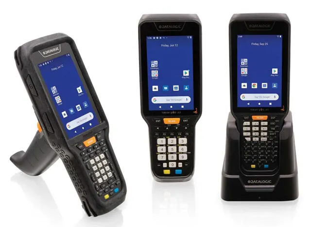 Datalogic Skor Pio X5 IP65 2D Handheld Android 10 PDA Scanner with 256MB Memory 6200mAh Battery 5" Screen Mobile Stock