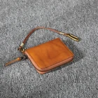 Wallet Wallet 2020 Shoulder Holster Wallet Vegetable Tanned Vintage Genuine Leather Wallet Men 5177