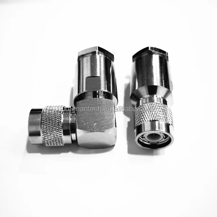 Right Angle TNC Male Plug Clamp Type RF Connector for RG8 LMR400 RG213 RG214 8D-FB Cable