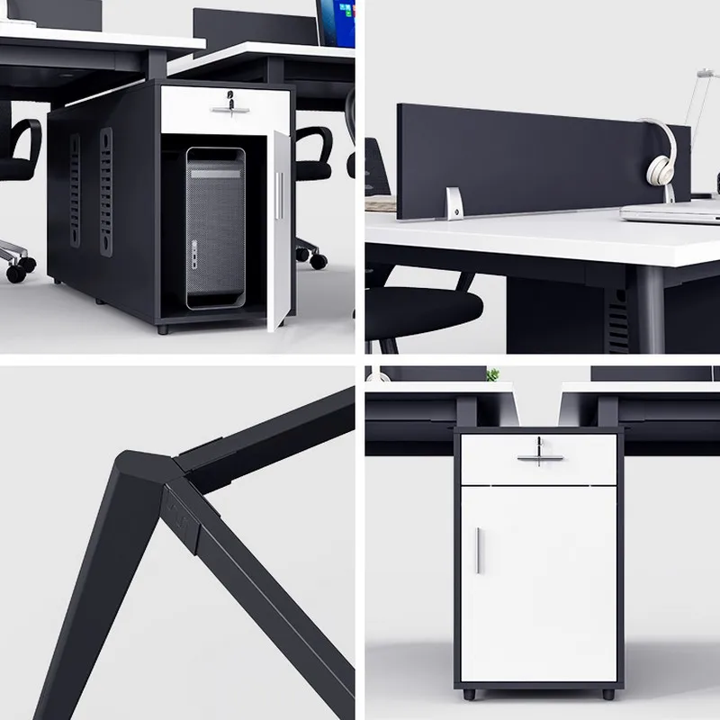 Computer Modern Adjustable Luxury Pc Wooden Furniture Manager White Table Executive Office Desk