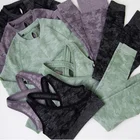 Clothing Womens Fitness Sets 3pcs/set Women's Fitness Sports Wear Outdoor Sets Gym Clothing