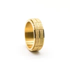 Finger Ring Ring Wholesale Custom High Quality Rotation Finger Frostiong Spinner Ring Rotatable Ring Mens Womens