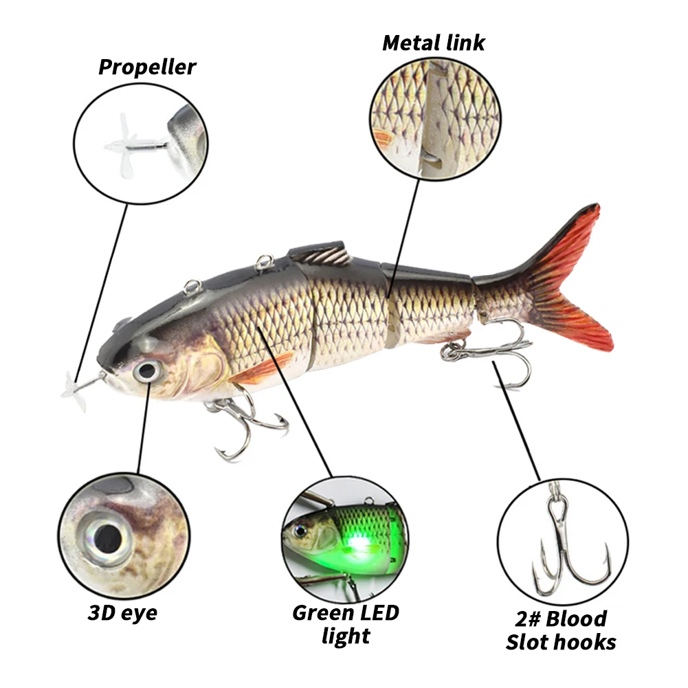 Electric Lure Bait Robotic Swimming Wobbler Fishing Lures For 4-Segement swimbait USB Rechargeable Flashing LED lures.jpg