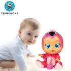 Doll Baby Doll Grils 14 Inch Reborn Pacifier Crying Vinyl Doll Baby Cry Doll Toy With Tears Function