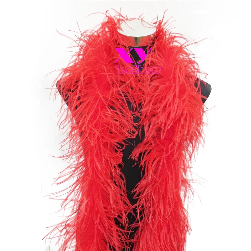 22 colors 7 ply blush pink ostrich Feather Boa for Costume supply