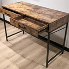 Table Study Computer Wooden Desk Rustic Wood Top Home Office Computer Desk Laptop Table Writing Study Desk
