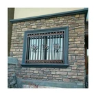 Window Iron Security Galvanized Steel Fixed Window Grill Design Wrought Iron Window Design