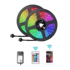 Tape Led 40ft 12m SMD5050 Music Sync RGB Color Changing Tape Lights Works With Phone App And IR Remote