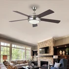 Ceiling Fan Nordic Style Brushed Nickel Motor Wooden Ceiling Fan 3 Speed Remote Control Wood Ceiling Ligh