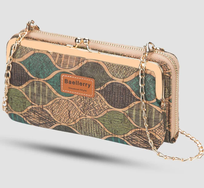 Boshiho Vegan Cork Wallets Purse Handbags for Womens Eco Friendly Cork Cell Phone Clutch Bag 