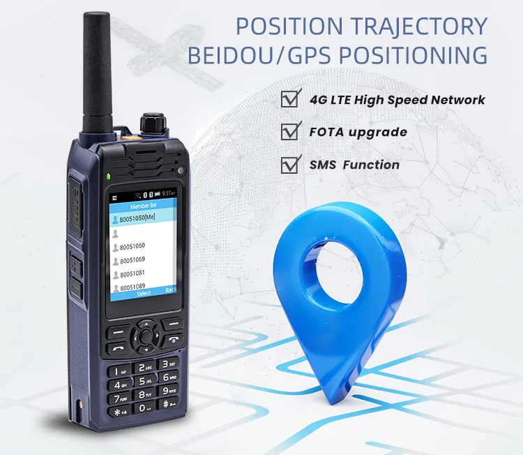 quard-core 1.4g herts poc zello移动无线电wifi对讲机双向无线电