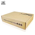 Pink Printed Shipping Box Custom Luxury Pink Printed Colored Small Eco Logo Corrugated Shipping Mailer Box
