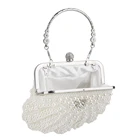 Clutch Women Pearl Clutch Bag Noble Crystal Beaded Evening Bag
