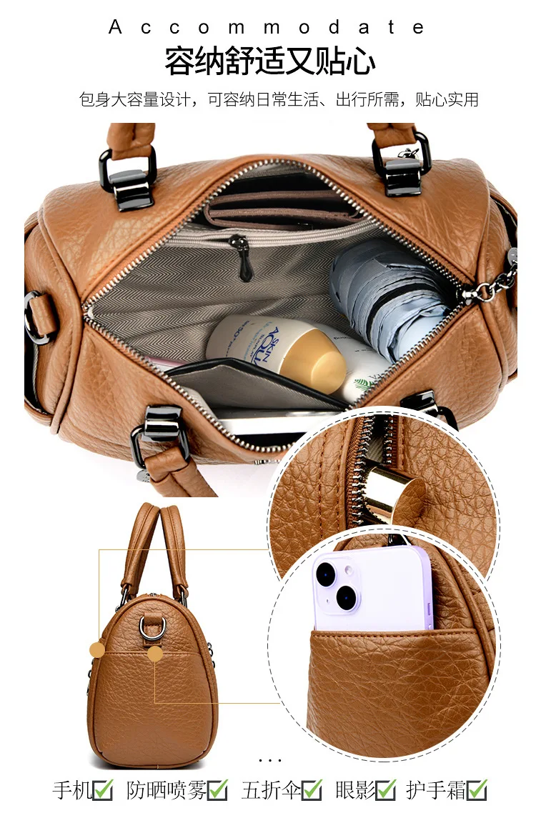 Fashion Small Handbags Custom High Quality Handbag Manufacturer Designer Brand Leather Women Handbag Cute Tote Bag
