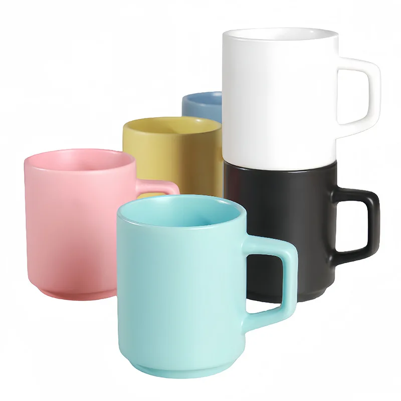 New Promotion Top seller Nordic colorful glazed large capacity Custom Cookie Coffee Ceramic Mug