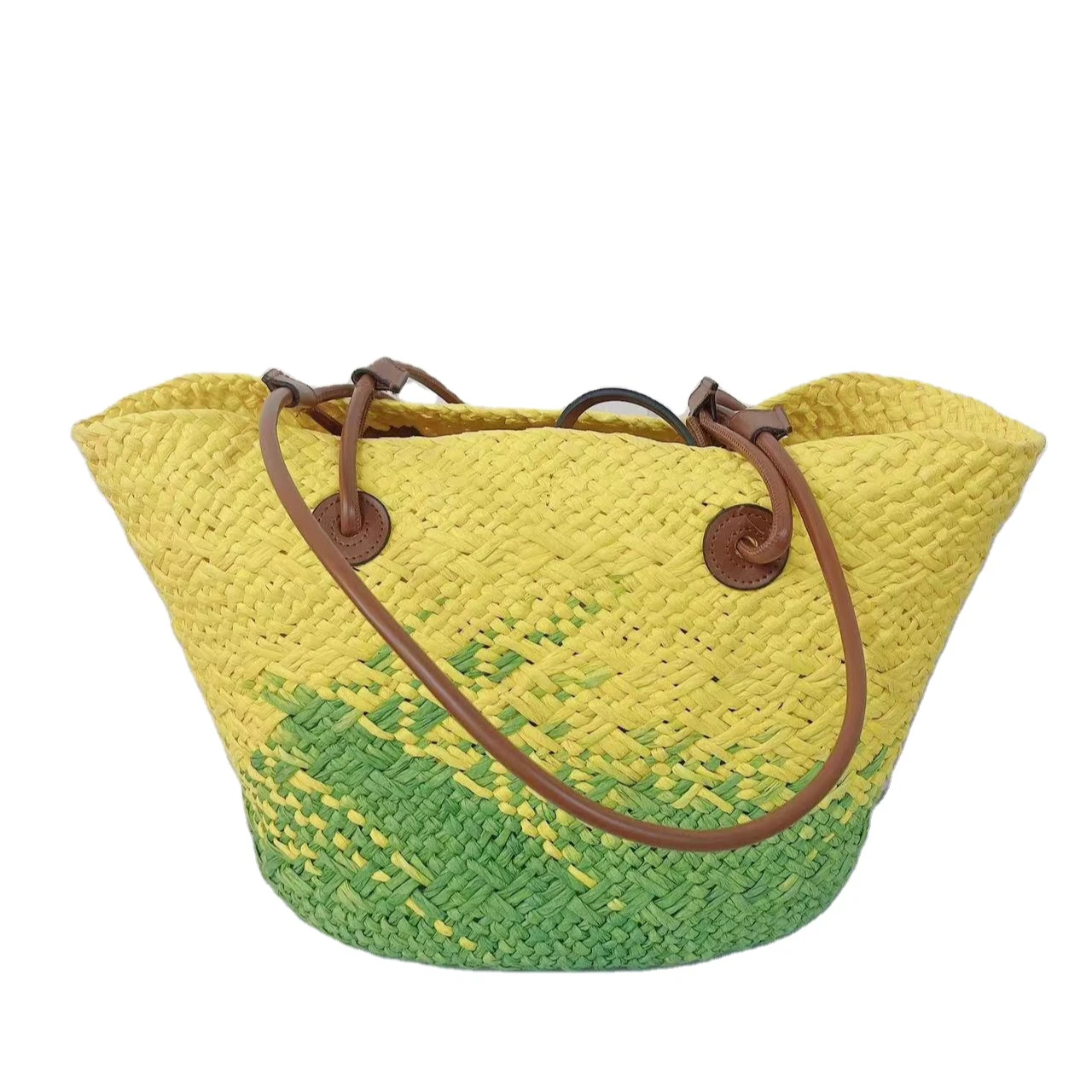 2023  New Design Ladies Fashion Handbag beach bag Bohemian handmade large Woven straw tote bag  fashion ladies