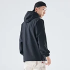 Men's Zipper Mens Hip Hop Men's Hoodies Half Zipper Multi Pockets Men's Sweatshirt Loose Mens Pullover
