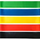 Stretch Amazon Wholesale 5 Pieces Pack Yoga Bands Roll Fitness Stretch Training Elastic Resistance Bands Set