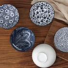 Ceramic Bowl YCB-211 Wholesale Japanese Style Blue And White Tableware Ceramic Bowl Set For Giveaway