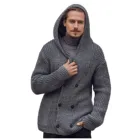 Men Sweaters Double-breasted Men Clothing Hoode Sweaters Coat Casual Streetwear Jogger Men Sweaters
