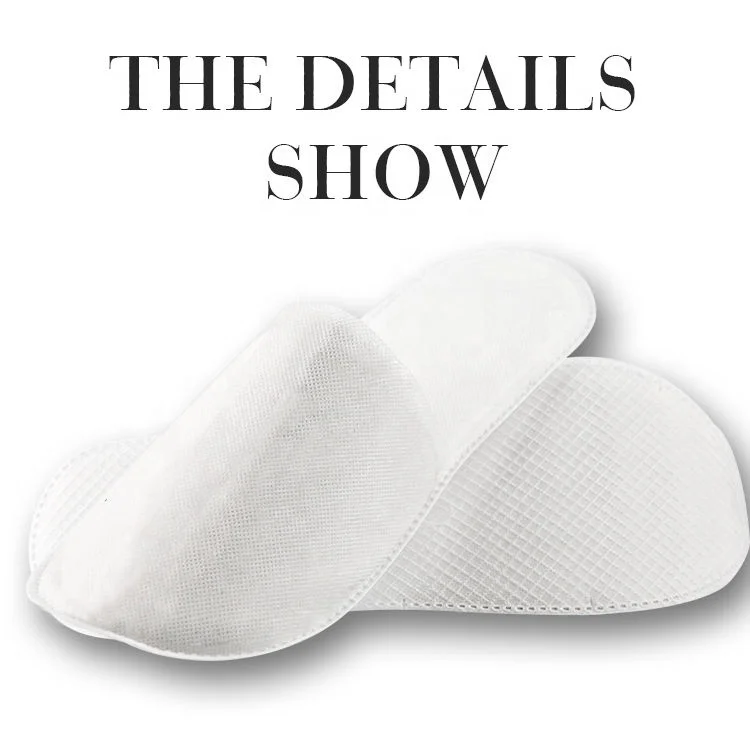 Customized disposable embroidered hotel velour slippers for sale