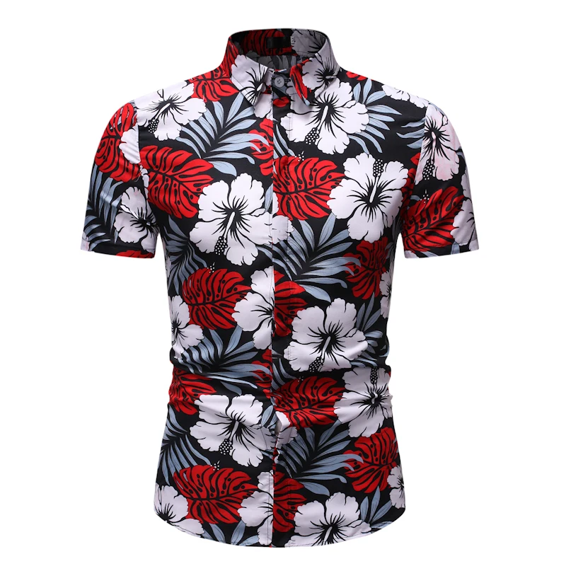 Camisas De Playa Para Social Masculina,Marca De Moda,Floral,Ajustada,De Manga - Playa Camisas,Camisas Para Hombre,Los Hombres Camisa Product on Alibaba.com