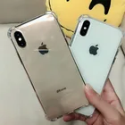 Iphone Hot Sell Custom UV Print Transparent Case For IPhone Shockproof Clear Case For IPhone X
