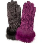 Custom design comfortable China hand gloves winter fur women