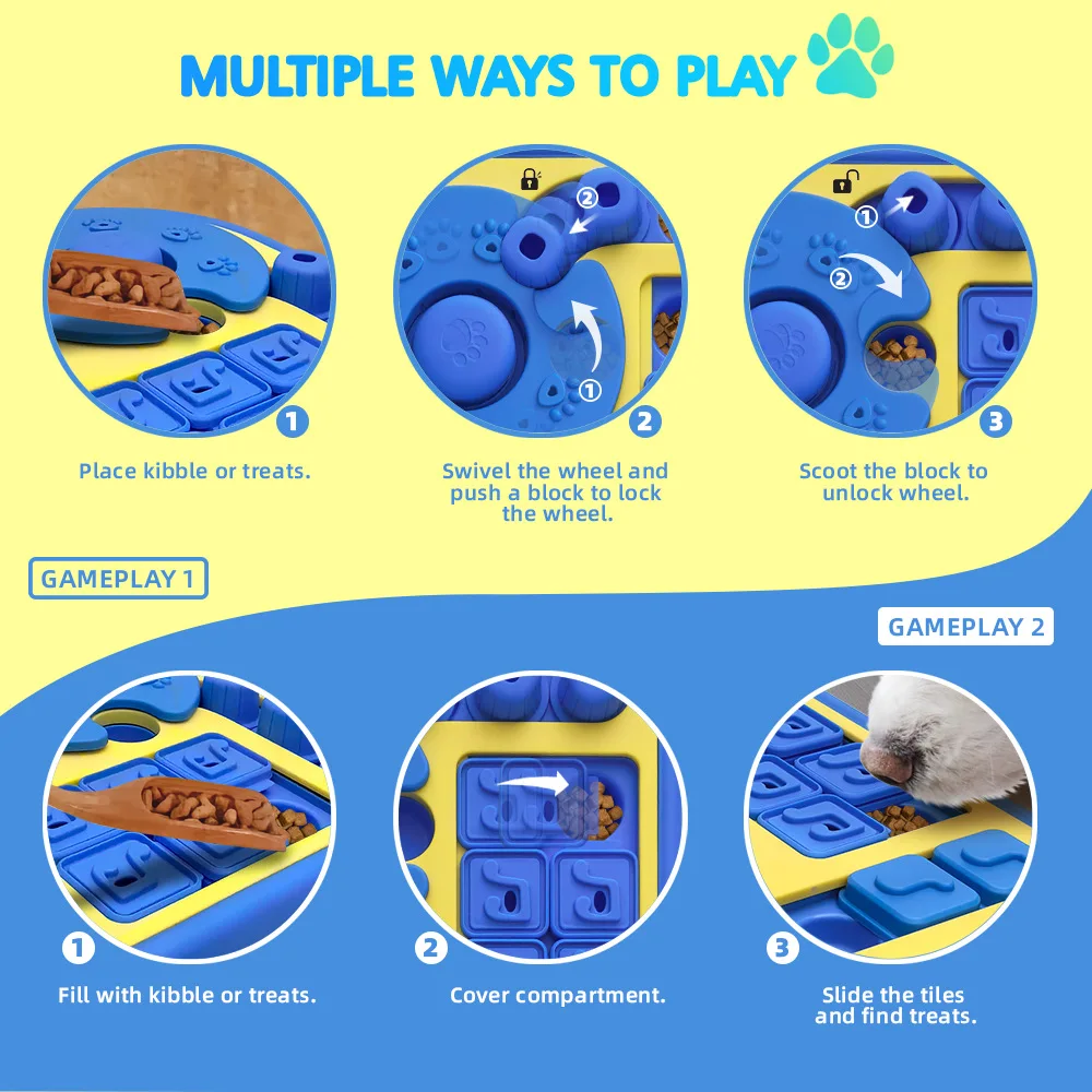New Pet Puzzle Toy Interactive Treat Hiding Snuffle Toy Improves IQ and Relieves Boredom for Dogs and Cats Pet Products details